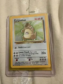 Pokemon TCG Kangaskhan Jungle Holo Card 5/64 Unlimited Rare, Vintage 1999 - Image 1