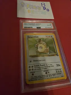 Pokemon TCG Kangaskhan Jungle 5/64 Holo Unlimited Holo Rare PSA 6 - Image 2