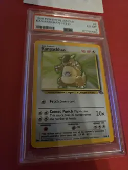 Pokemon TCG Kangaskhan Jungle 5/64 Holo Unlimited Holo Rare PSA 6 - Image 3