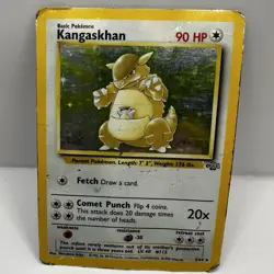 Pokemon TCG Kangaskhan Jungle Holo Card 5/64 Unlimited Rare HP - Image 1