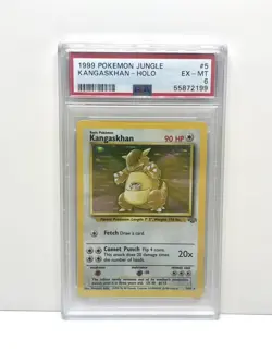 Pokemon TCG Kangaskhan 5/64 Jungle Unlimited Holo Rare 1999 PSA 6 WOTC - Image 1