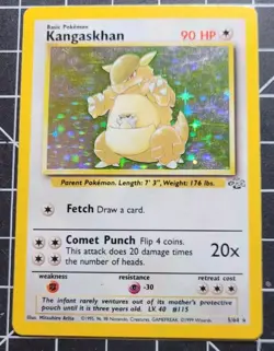 Pokemon TCG Kangaskhan Jungle 5/64 Holo Unlimited Holo Rare LP- NM WOTC Vintage - Image 1