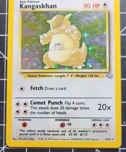 Pokemon TCG Kangaskhan Jungle 5/64 Holo Unlimited Holo Rare LP- NM WOTC Vintage - Image 3