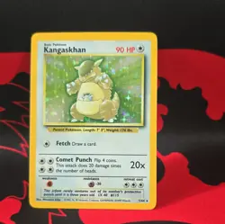 Pokemon TCG Kangaskhan 5/64 Jungle Holo Rare Unlimited 90 HP 1999 - Image 5