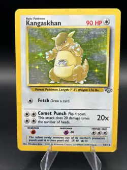 Pokemon TCG Kangaskhan Jungle 5/64 Holo Unlimited Holo Rare - Image 1