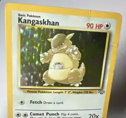 Pokemon TCG Kangaskhan Jungle 5/64 Holo Unlimited Holo Rare Damaged - Image 3