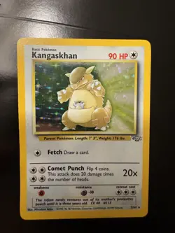 Pokemon TCG Kangaskhan 5/64 Jungle Holo Rare Basic 90 HP Unlimited 1999 - Image 1