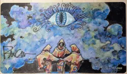 MTG Magic Dark Ritual Playmat Rebecca Guay Signed UltraPro JP - Image 1
