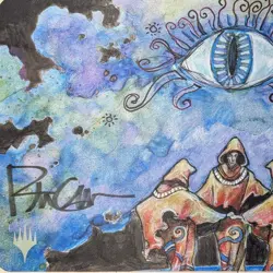 MTG Magic Dark Ritual Playmat Rebecca Guay Signed UltraPro JP - Image 2