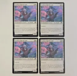 MTG Golden-Tail Disciple (Kamigawa: Neon Dynasty) 015/302 (NEAR MINT) (4X) - Image 1