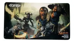 Magic MTG 2016 Top16 Battle for Zendikar BFZ RPTQ Inspired Charge Gideon Playmat - Image 1