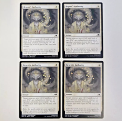 MTG Regent's Authority (Kamigawa: Neon Dynasty) 032/302 (NEAR MINT) (4X) - Image 1