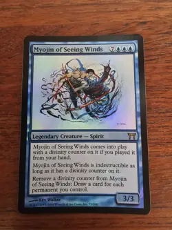 1x Myojin of Seeing Winds - Foil Near Mint English Champions of Kamigawa MTG - Image 1
