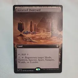 Accursed Duneyard MTG Extended Art Non Foil DRC NM Near Mint Fast Shipping - Image 1