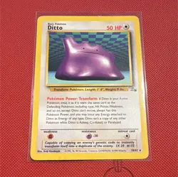 WotC Ditto 18/62 Fossil Unlimited Regular Rare 50 HP English 1999 Pokemon TCG - Image 1