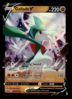 Pokemon Gallade V SWSH258 Sword & Shield Holo Black Star Promo NM - Image 1