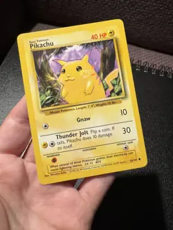 Pokemon Pikachu 58/102 Common Unlimited Edition Base Set MP - Image 3