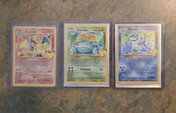 Pokemon 25th Anniversary Celebrations Charizard, Blastoise, Venusaur Trio - Image 1