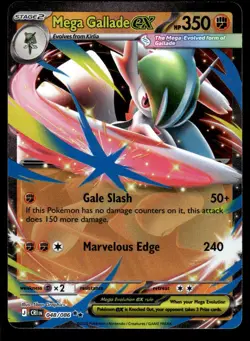 Mega Gallade ex 048/086 Double Rare Chaos Rising Pokemon Holo Near Mint - Image 1