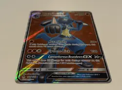 Pokemon TCG Lucario GX Full Art Holo Ultra Rare 122/131 Forbidden Light ENG - Image 3