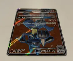 Pokemon TCG Lucario GX Full Art Holo Ultra Rare 122/131 Forbidden Light ENG - Image 4