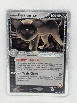 Rocket's Persian ex 116/115 Unseen Forces Holo Rare Pokemon TCG Nintendo LP - Image 1