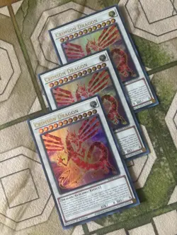 YuGiOh CRIMSON DRAGON Ultra Rare Play Set RA04-EN061 - Image 1
