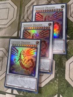 YuGiOh CRIMSON DRAGON Ultra Rare Play Set RA04-EN061 - Image 2