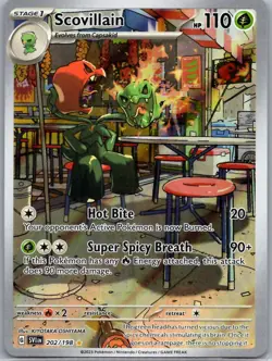 Scovillain 202/198 Illustration Rare Scarlet & Violet Pokemon Near Mint - Image 1