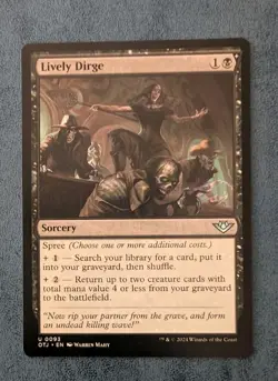 MTG OTJ Uncommon LIVELY DIRGE NM - Image 1
