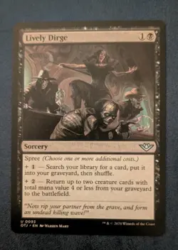 MTG OTJ Uncommon LIVELY DIRGE NM - Image 2