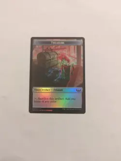 Treasure (015) Rogue (007) *FOIL* Token Streets of New Capenna NM MTG - Image 1