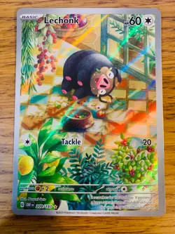 NEAR MINT! Lechonk (209/197) Obsidian Flames Illustration Rare Pokemon Card! - Image 1