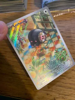 NEAR MINT! Lechonk (209/197) Obsidian Flames Illustration Rare Pokemon Card! - Image 3