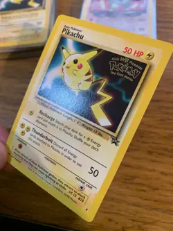 Pikachu No.4 WOTC Black Star Promo Pokemon Card! FAST & FREE P&P! - Image 5