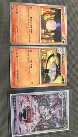Chandelure #103/086 - Pokemon SV: White Flare (WHT) IR (all 3 included) - Image 4
