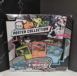Pokemon Black Bolt & White Flare Poster Collection Factory Sealed - Image 1