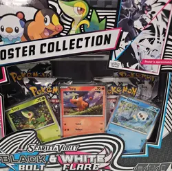 Pokemon Black Bolt & White Flare Poster Collection Factory Sealed - Image 3