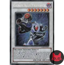Yugioh Genex Ally Triforce HA04-EN057 Secret Rare LP - Image 1