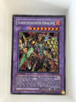 German Gladiator Beast Heraklinos GLAS-DE044 Gladiator's Assault Yu-Gi-Oh LP - Image 1