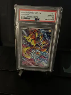 2024 POKEMON SCR EN-STELLAR CROWN ILLUSTRATION RARE #151 ZERAORA PSA 10 - Image 1