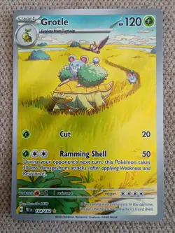 Grotle 164/162 - Temporal Forces Illustration Rare - Pokemon Tcg - Near Mint - Image 1