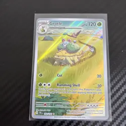 Pokemon TCG Grotle 164/162 Temporal Forces Illustration Rare Card - Image 1