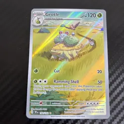 Pokemon TCG Grotle 164/162 Temporal Forces Illustration Rare Card - Image 2