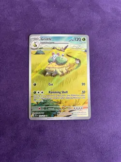 Pokemon TCG Temporal Forces Grotle Full Art 164/162 - Image 1