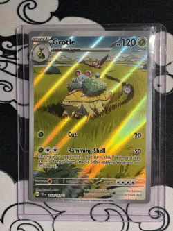 Grotle 164/162 Pokemon TCG S&V Temporal Forces Illustration Rare English - Image 1