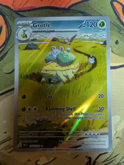 Pokemon TCG Grotle 164/162 Temporal Forces Illustration Rare Card - Image 1
