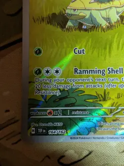 Pokemon TCG Grotle 164/162 Temporal Forces Illustration Rare Card - Image 3