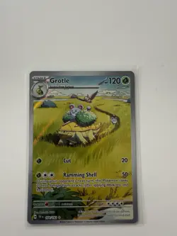 Pokemon TCG Grotle Scarlet Violet-Temporal Forces 164/162 Holo Illustration Rare - Image 1