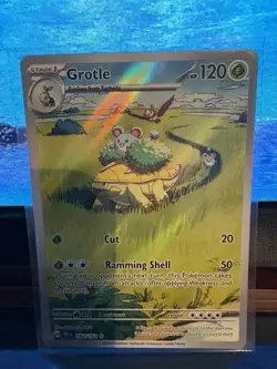 Pokemon TCG Grotle Scarlet Violet-Temporal Forces 164/162 Holo Illustration Rare - Image 1